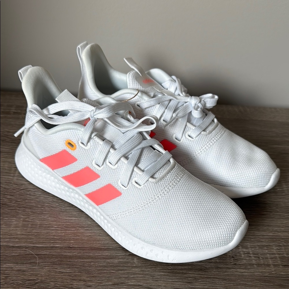 Adidas Puremotion White and Pink Sneakers Size 8